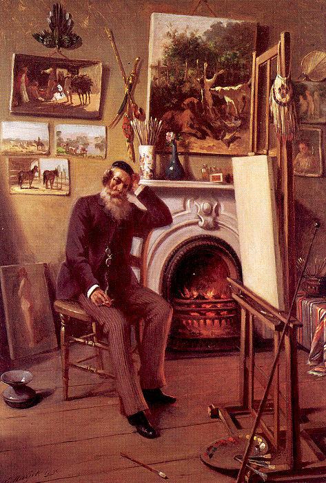 Narjot, Ernest Self-Portrait in the Artist's Studio china oil painting image